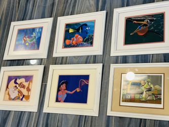Disney Animated Character Movie (6) Framed Prints,