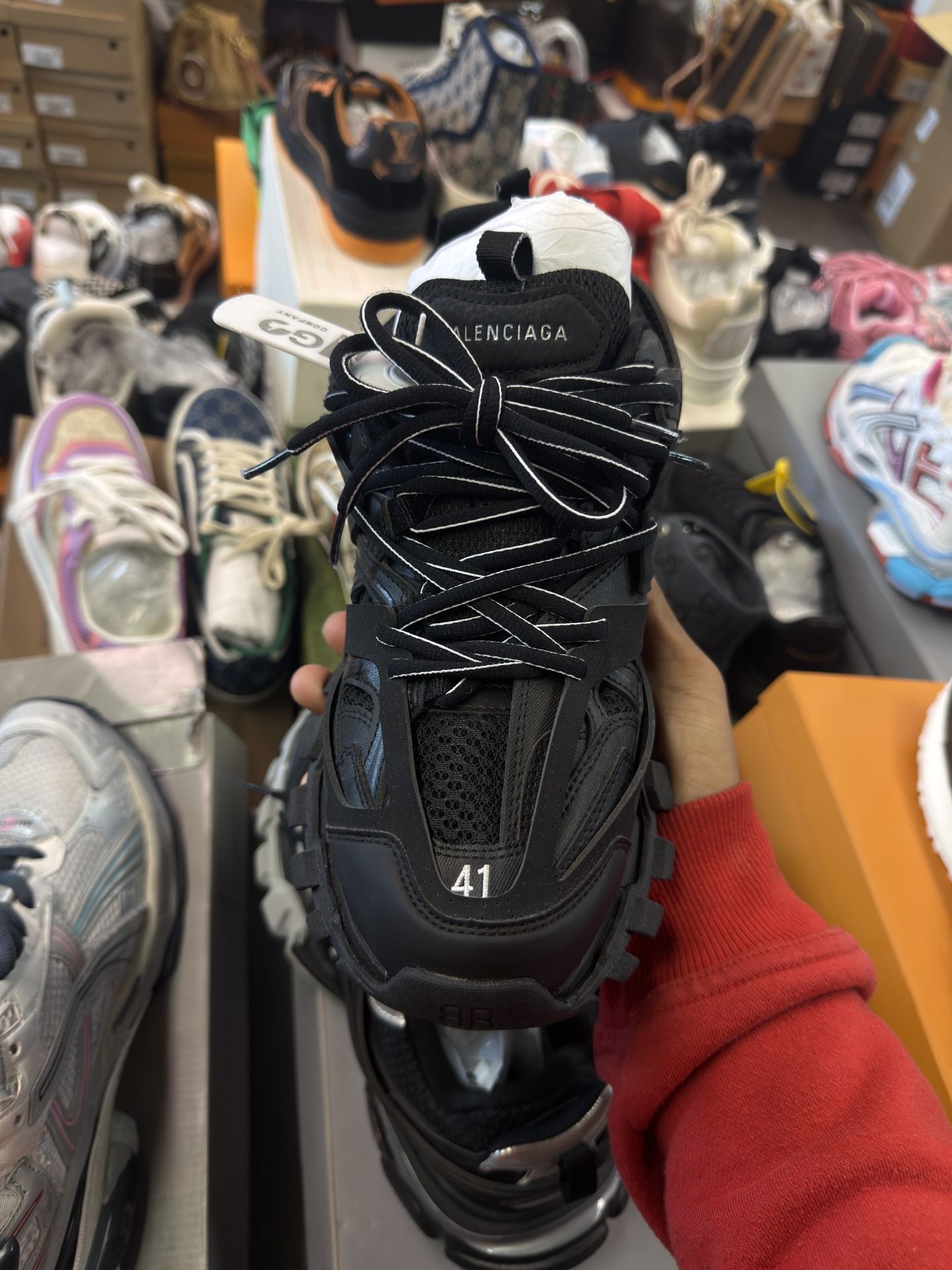 Black Balenciaga Tracks Size 41