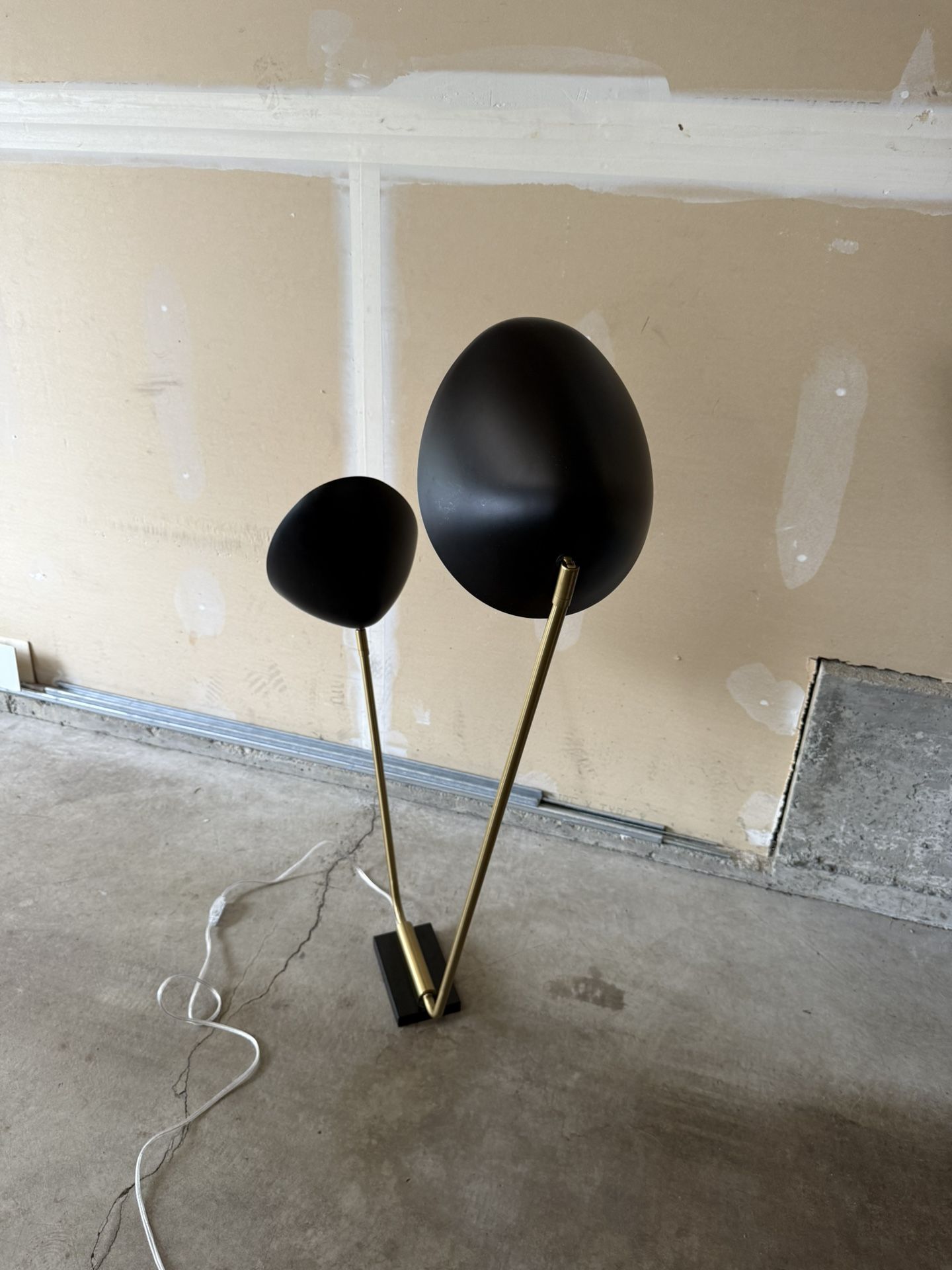 West Elm Curvilinear Mid-Century Double Swing Arm Sconce Light