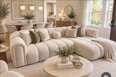 Beige Sectional Couch
