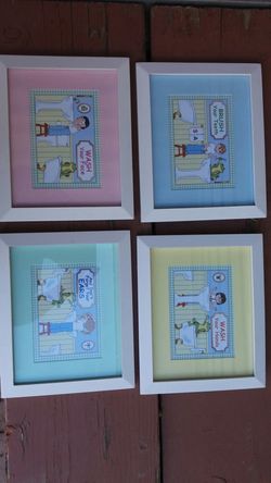 Baby boys and girls wall art decoration