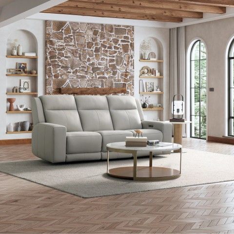 2 Pcs Simon Li
Wren Leather Power Reclining Sofa