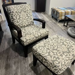 Basset Furniture Custom chair And Ottoman 