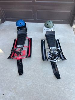 Steering Sleds with Helmets – Set of 2