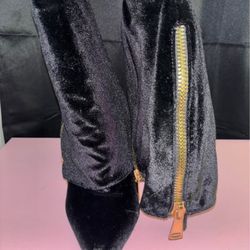 Suede Black Ankle Boots 