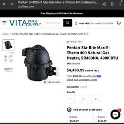 Brand New Never Used In Box Pool And Spa Heater