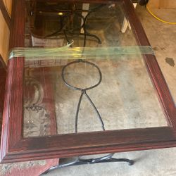 Very Large Glass Top Coffee Table 