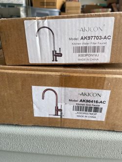 Akicon Pull-Down Kitchen Faucet & Cold Only Water Filter Faucet