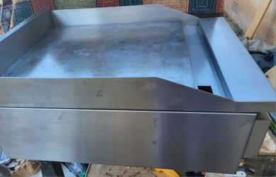 Commercial 1 Inch Thick Gas Flat Iron Griddle