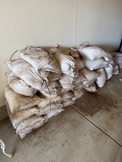 30 Heavy-Duty 50 lb Filled Sandbags (roughly 1,400 -1,500 lbs Total) – Flood Protection & Weights