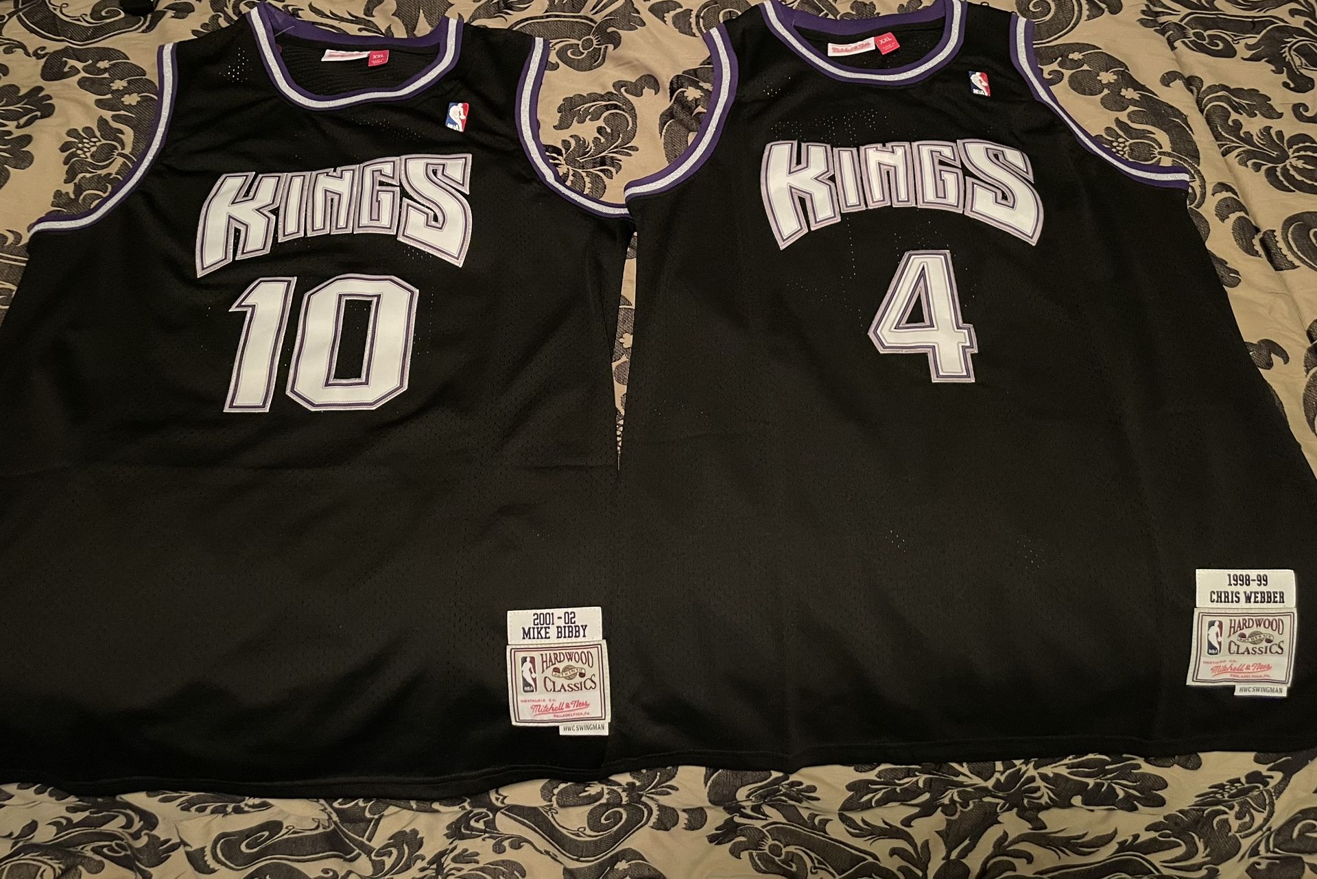 Sacramento Kings Throwback Mitchell & Ness Jerseys Men’s Small - XXL