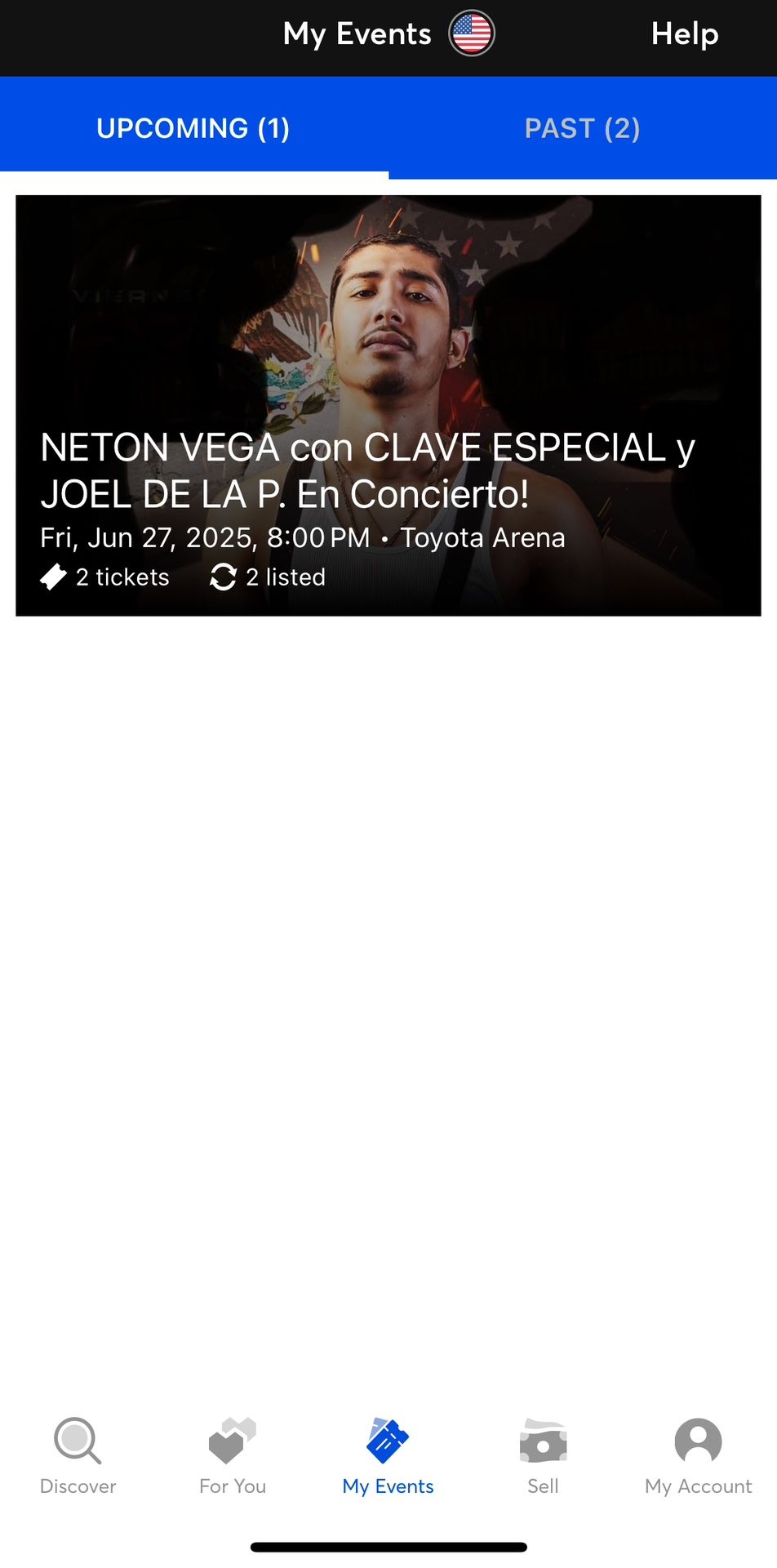 Neton Vega Tickets