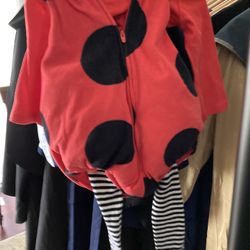 New Carters Ladybug Costume 12 month Toddler Wings 