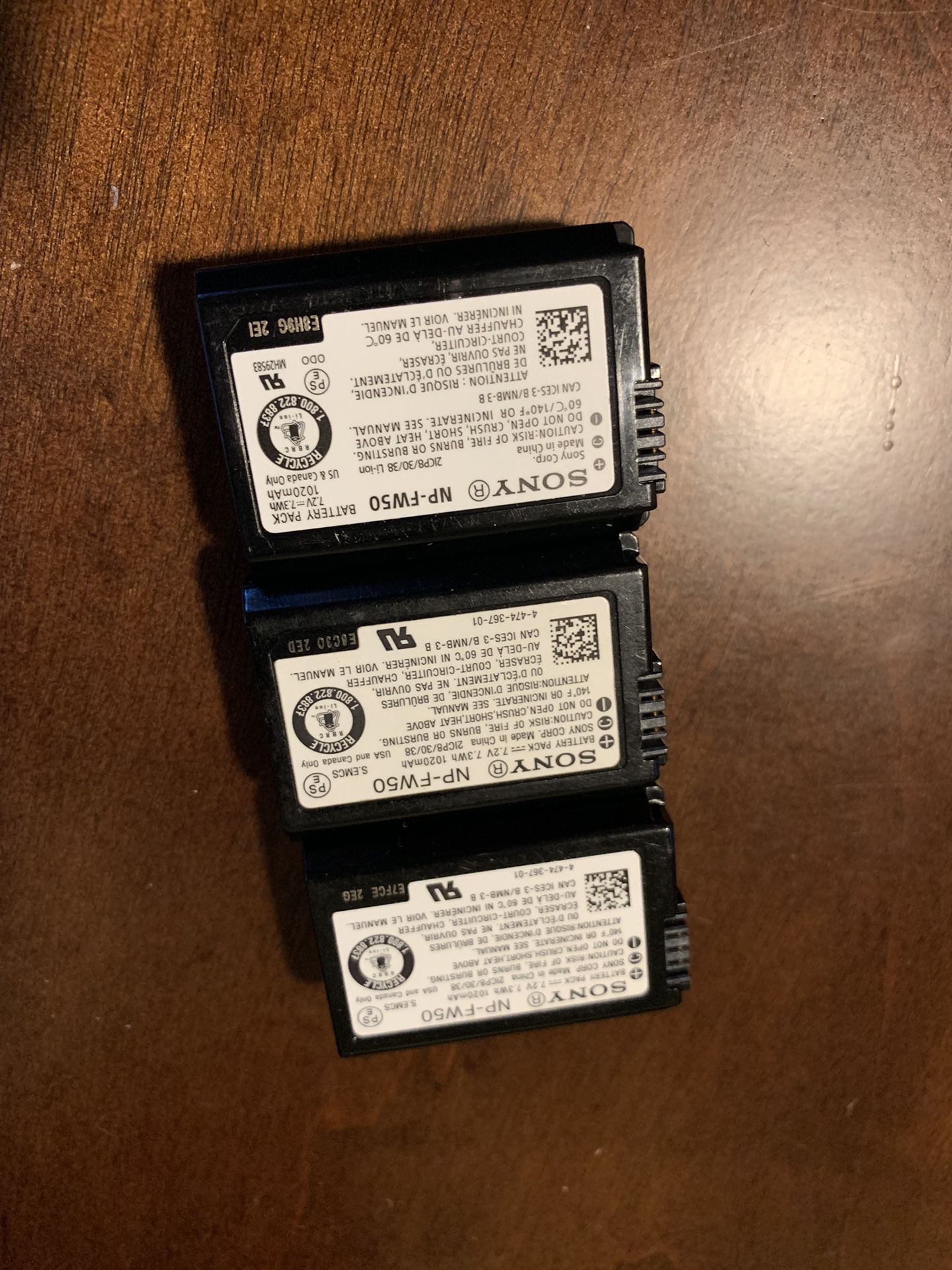 Sony fw-50 batteries