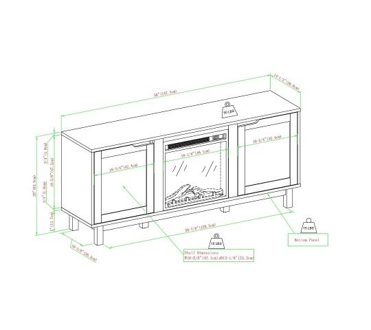 Fireplace TV Console