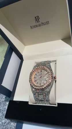 Audemars Piguet Royal Oak Automatic Date Gem-Set Bezel Two-Tone w/ Box