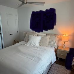 Bed frame & mattress & topper