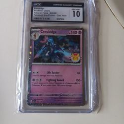 CGC Pokemon Ceruledge Pokemon Day Gem Mint 10