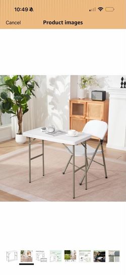 4.7 4.7 out of 5 stars (111) 2.7ft Rectangular Folding Table for All-Occasion, Foldable Table with HDPE Tabletop and Steel Legs, Durable and Stable Sm