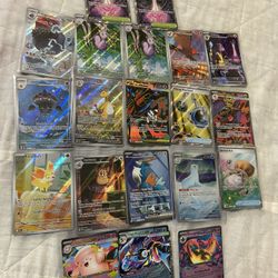 Pokemon Full Art Illustration EX 20 card bundle lot chaos rising perfect order ampharos floette fennekin dewgong 