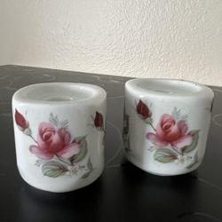 Porcelain Taper Candle Holders