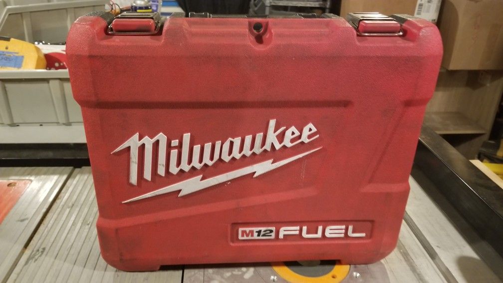 Milwaukee M12 Fuel 2454-22 3/8 ” Hex Impact Driver HARD CASE ONLY