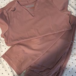 Pink scrub set
