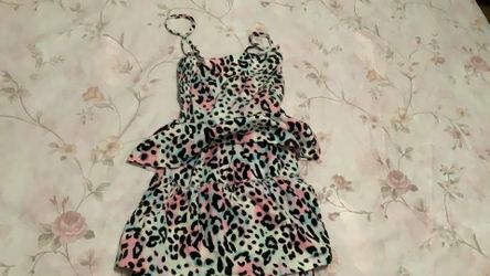 H&M girls leopard dress
