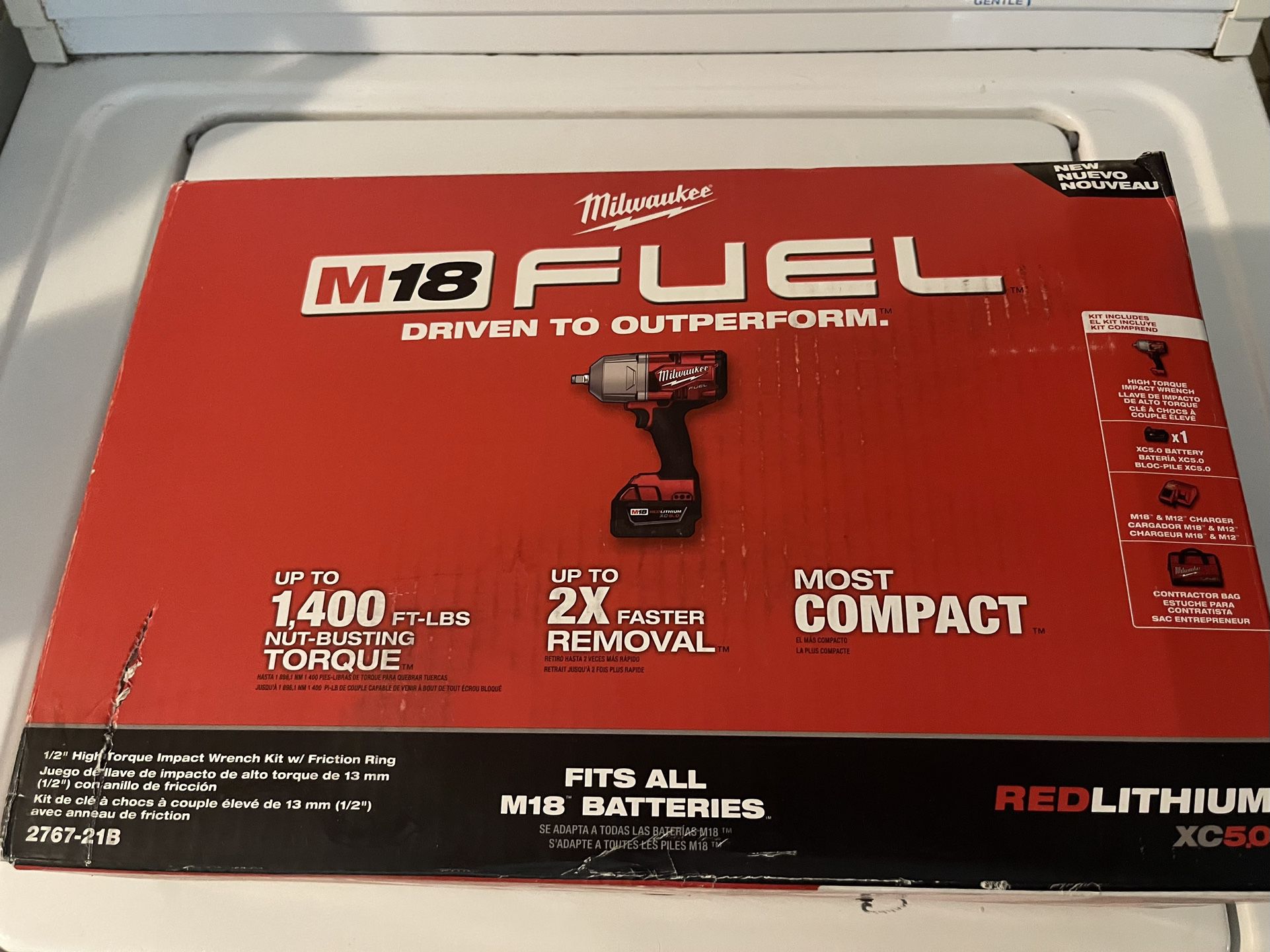 Milwaukee M18 Fuel 1/2 Inch High Torque Impact Kit 