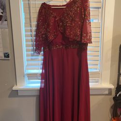 Burgundy Casual Dress NEW