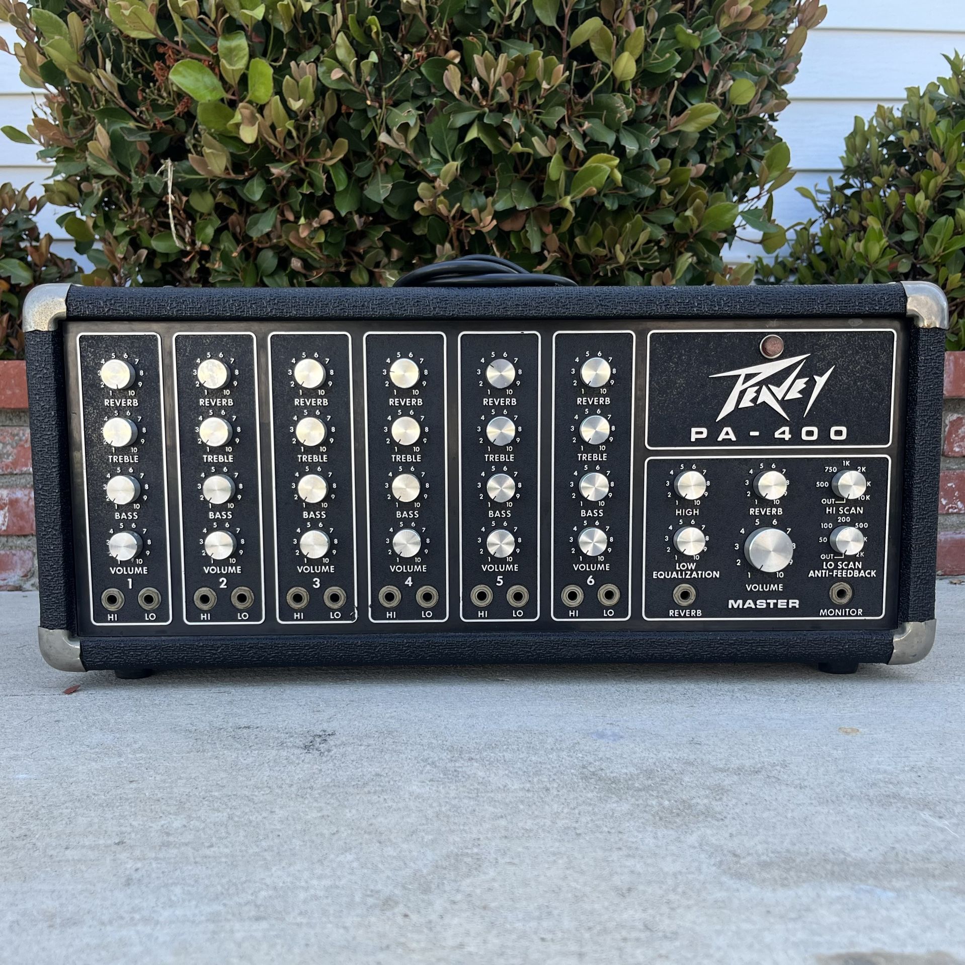 Vintage Peavey PA 400 Public Address System Powered 210 Watts