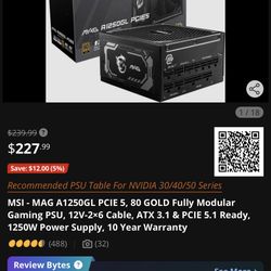 PC Gaming Part Out