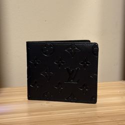 Black Embossed Monogram Wallet 💲