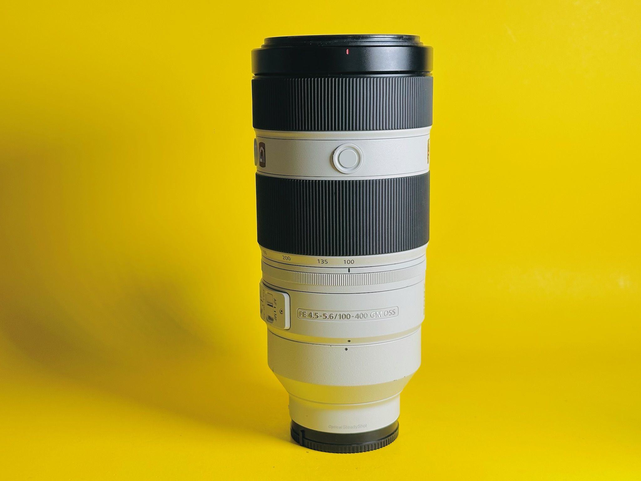 Sony FE 100-400mm F4.5- 5.6 GM OSS G Master Zoom Lens.