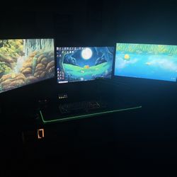 Triple monitor streamer Setup 🎮