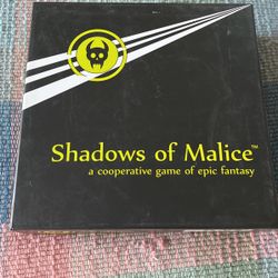 Shadows Of Malice Fantasy Board Game New