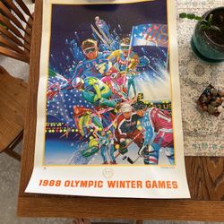 1988 Olympic Winter Game Poster