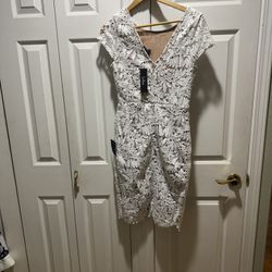 Lulus “Right Sheer Right Now” Lace Dress Size S