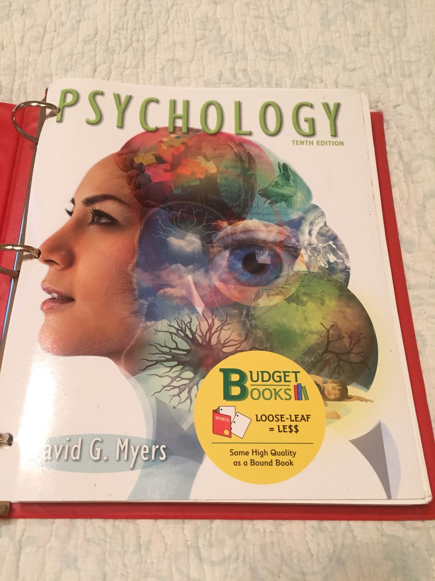 Psychology 10th edition by David g. Myers schoolbook