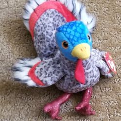 Lurkey The Turkey - Retired With Tags Ty Beanie Baby 