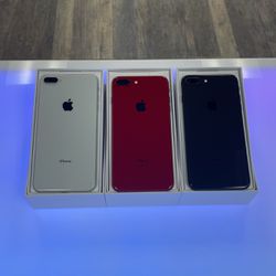 iPhone 8+ Fully Unlocked 64GB Red/silver/black Great Condition 