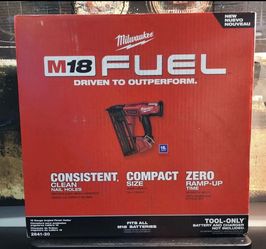Milwaukee new 16 ga finish nailer