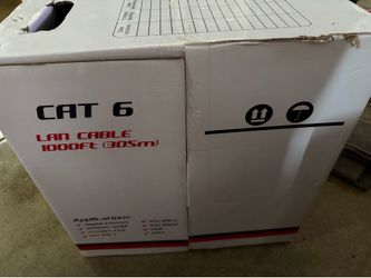 Cat6 Bulk Ethernet Cable - 140ft Left (Solid Copper, CMR)