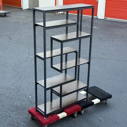 Bookcase Geometric Asymmetrical Style 