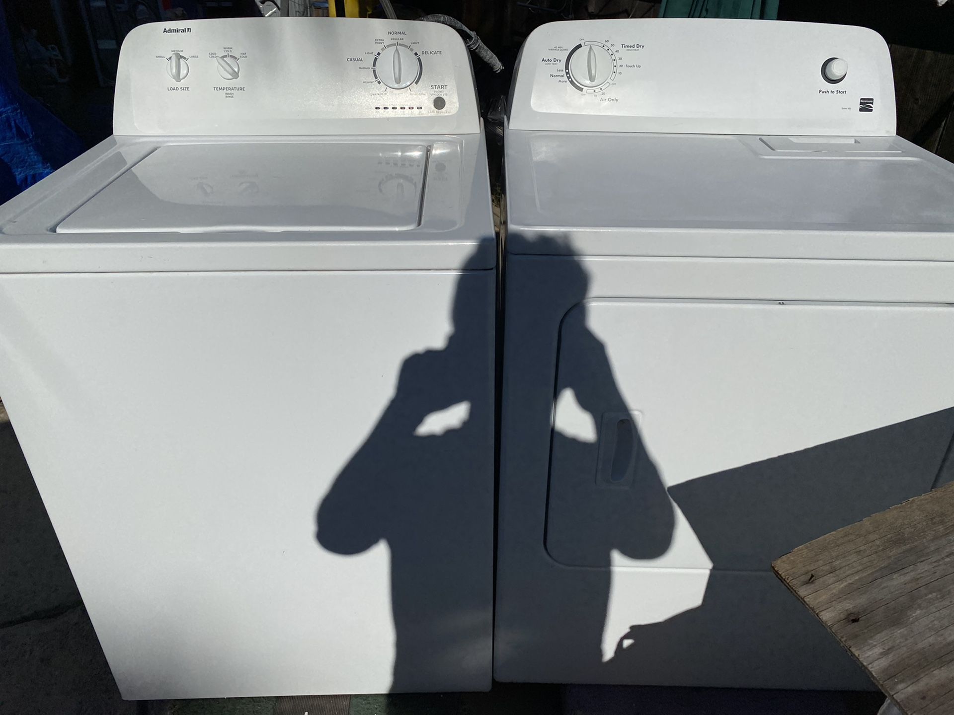 Kenmore admiral washer and electric dryer