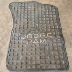 Rubber Passenger Floor Matt For 89 Dodge Ram Charger
