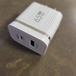 65w GAN Phone Fast Charger USB C, A