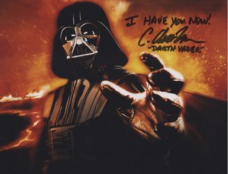 C ANDREW NELSON hand-signed STAR WARS color 8x10 uacc rd coa DARTH VADER CLOSEUP