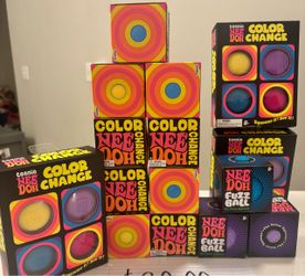 Needoh color change and fuzz Balls