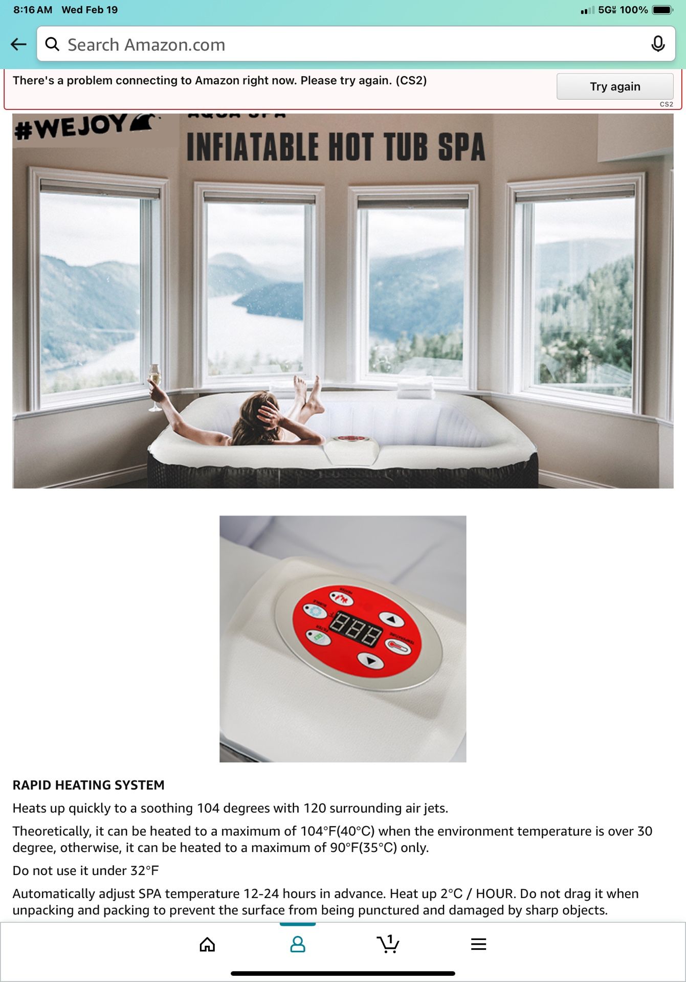 Inflatable Spa Hot Tub